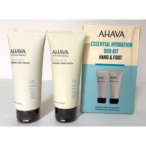 Ahava Active Deadsea Minerals Water Hand Cream Lotion Foot Butter Set‎ Duo Gift